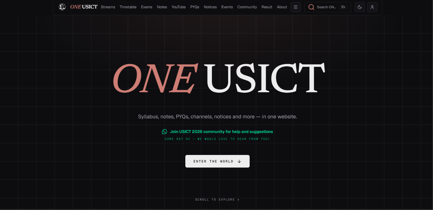 ONE USICT